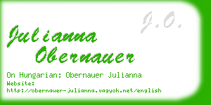 julianna obernauer business card